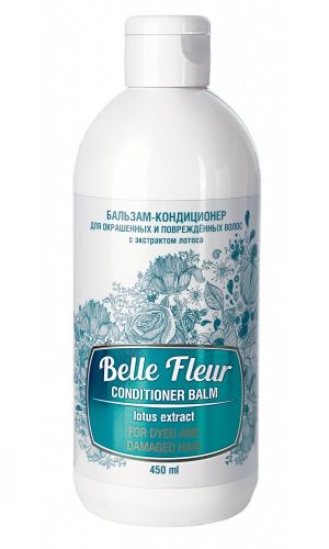 Бальзам-кондиционер BELLE FLEUR ДЛЯ ОКРАШЕННЫХ И ПОВРЕЖДЁННЫХ ВОЛОС