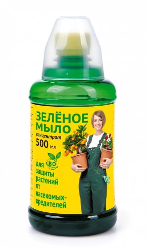 ЗЕЛЁНОЕ МЫЛО концентрат 500 мл с мерным стаканом